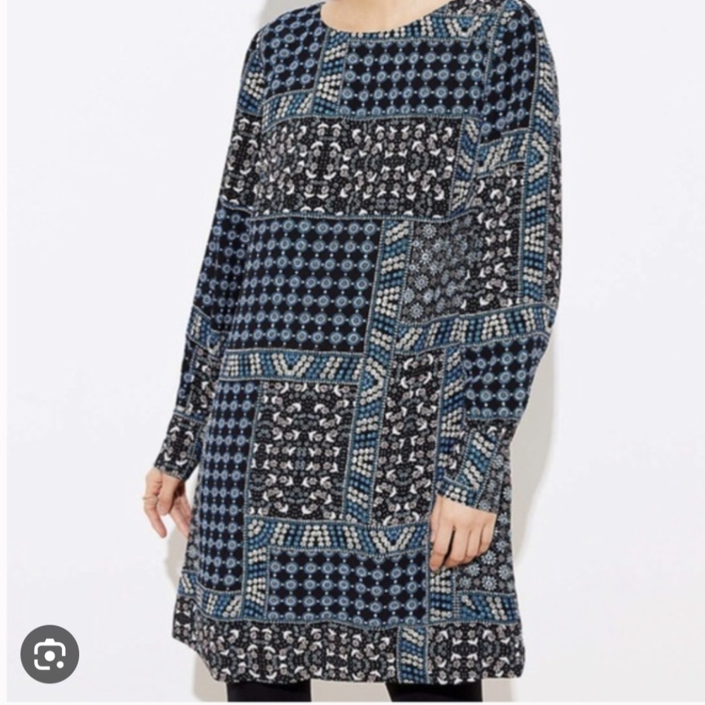 NWT Loft Dress patchwork pattern - Picture 2 of 11